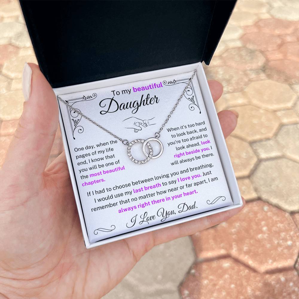 To My Beautiful Daughter Necklace
