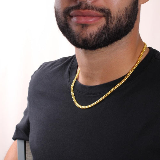 To My Son Cuban Link Chain
