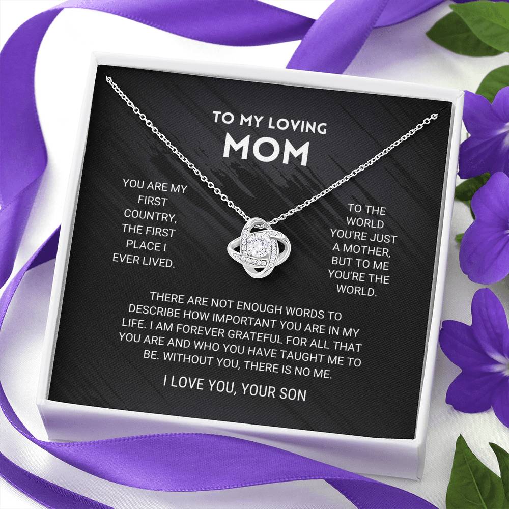 Mom Love Knot Necklace From Son