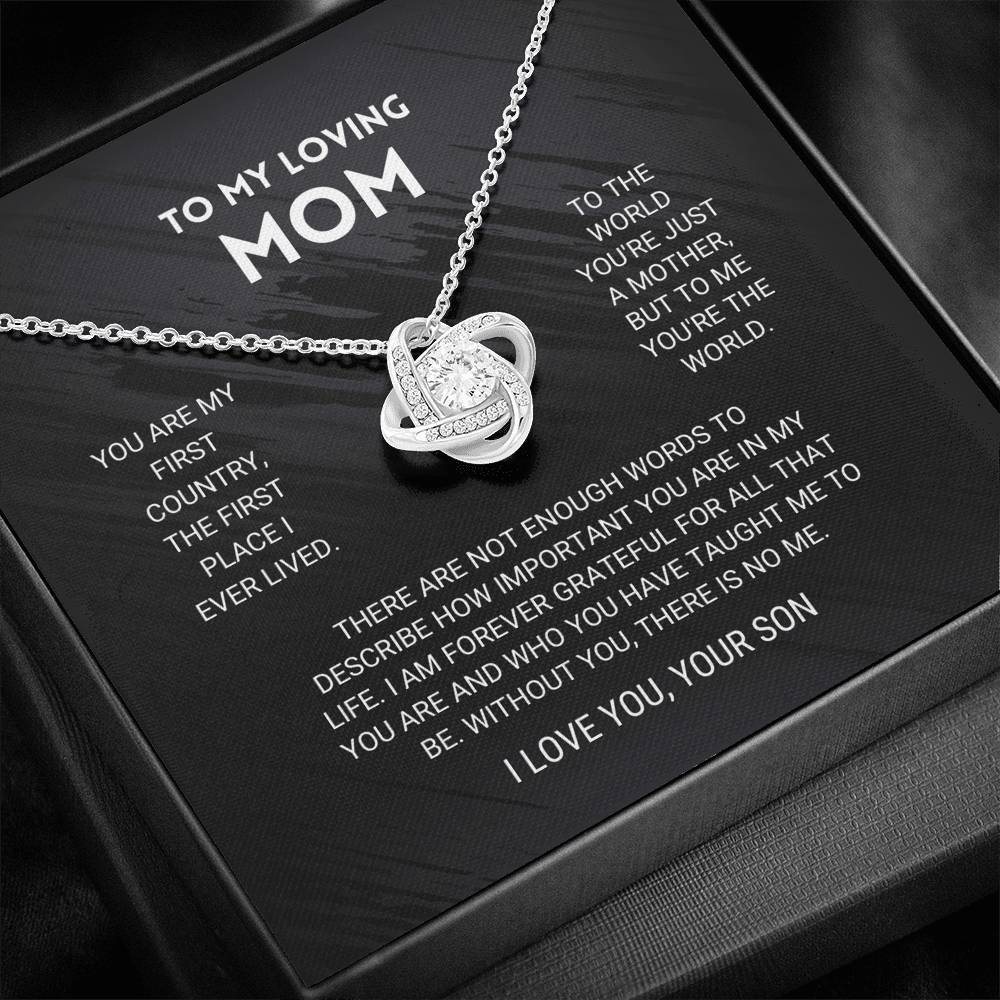 Mom Love Knot Necklace From Son