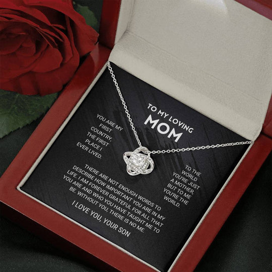 Mom Love Knot Necklace From Son