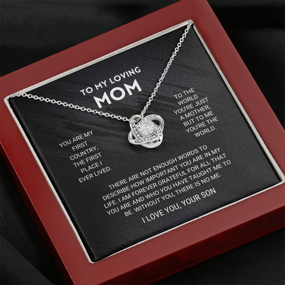 Mom Love Knot Necklace From Son