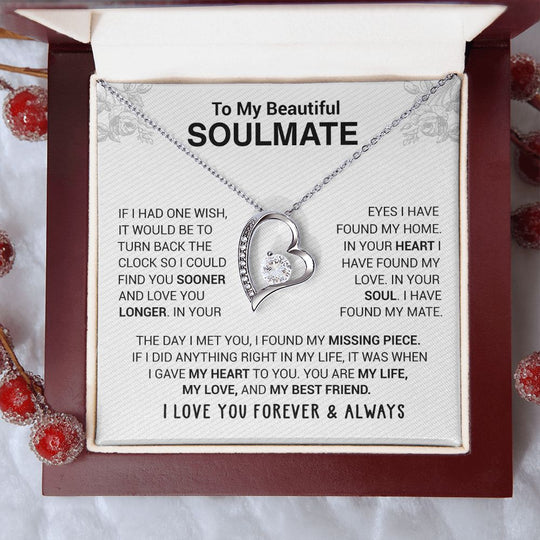 To My Beautiful Soulmate Necklace